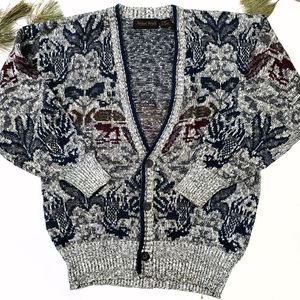 Vintage Michael Gerald V-neck Cardigan Size M